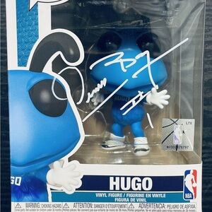 Funko Hugo Blue and White Autographed Vinyl Figure